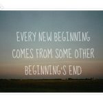 New beginnings